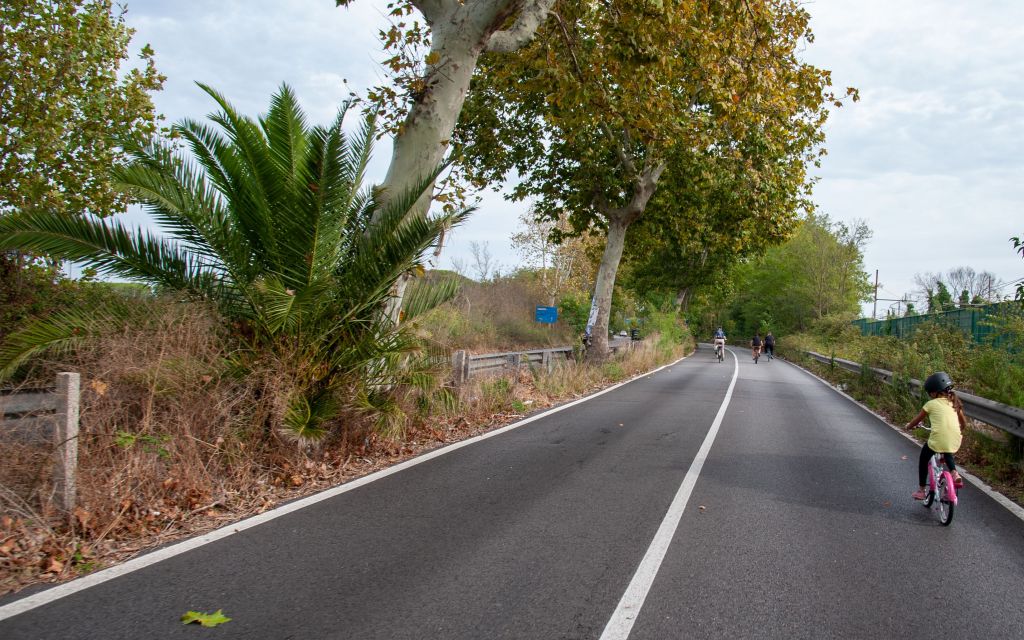 La via Ostiense ciclabile: si conclude la settimana europea della mobilit